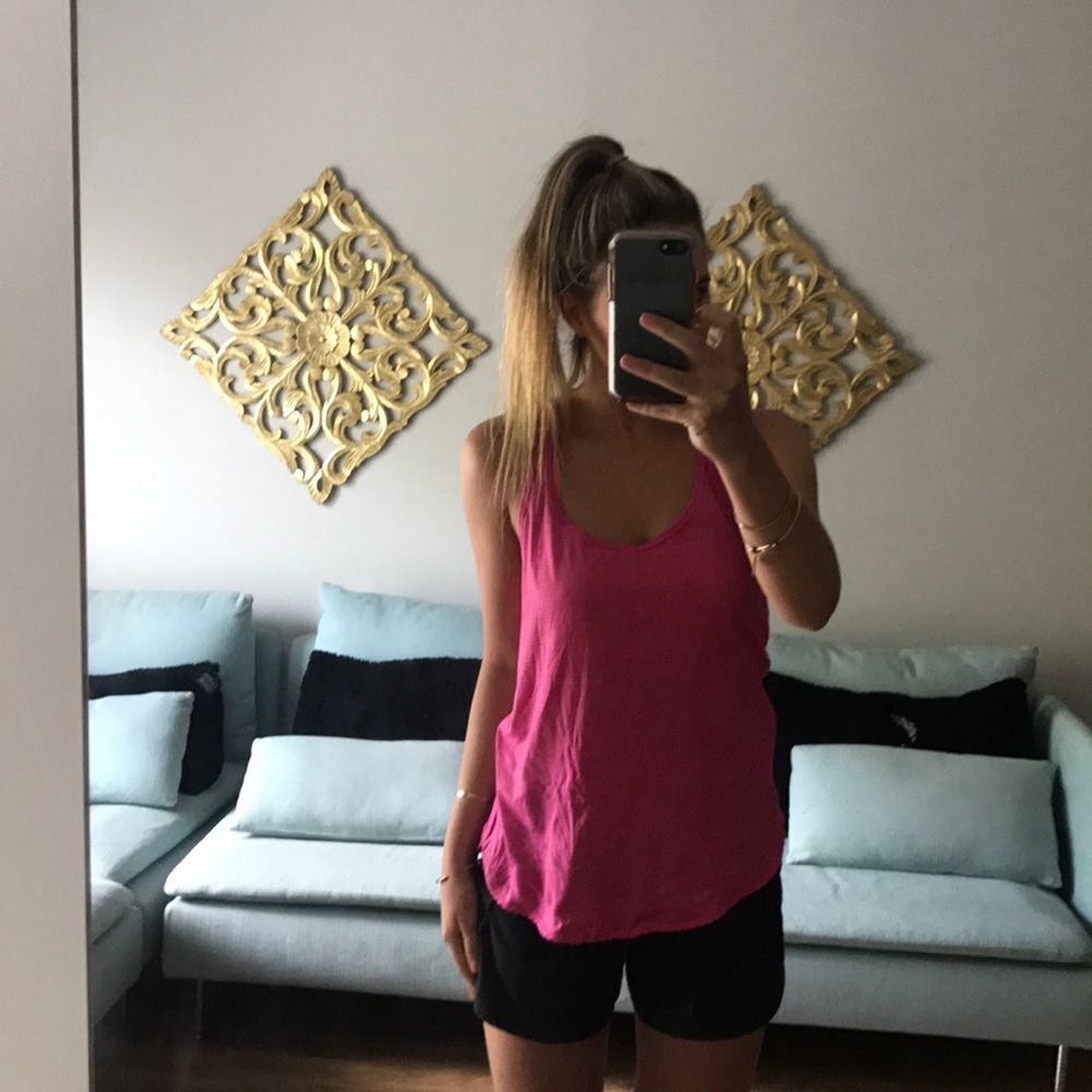 Hot pink Lululemon top